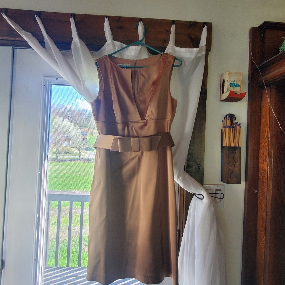 Elegant Vintage Gold Kay Unger Cocktail Dress Size 12